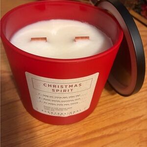 Christmas Spirit Red Candle